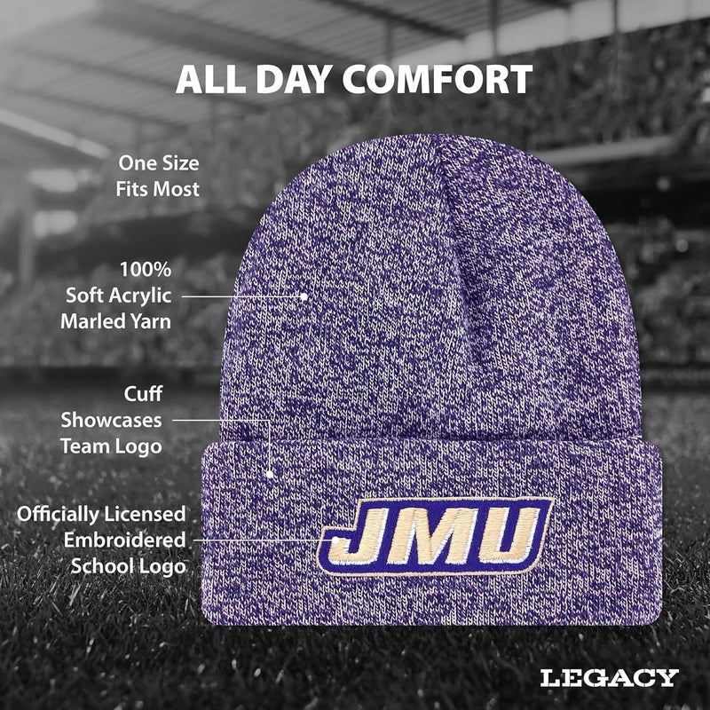 Legacy NCAA Officially Licensed Ribbed Knit Cuff Beanie, Unisex, One Size Fits Most - Image 2